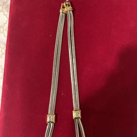 Two Strand Silver Necklace - Picture 4 of 6